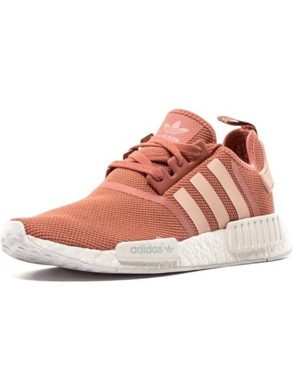 Adidas NMD R1 Womens Running Sneakers Size 7.5 Salmon Pink Mesh S76006